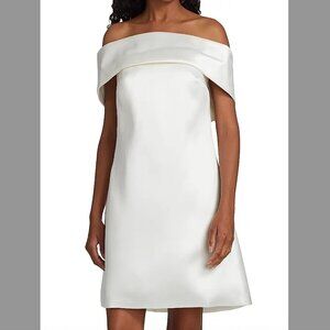 Amsale Mikado Off-Shoulder Dress Size 8